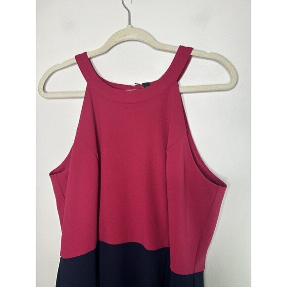 Goldray Stitch Fix Karlie Knit Dress Fuchsia Navy Blue Color block Size XL NWT - Picture 4 of 14